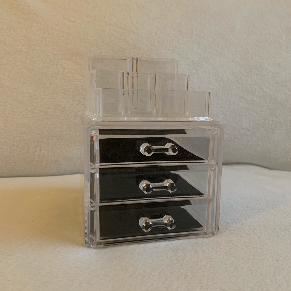 Clear Makeup storage drawers